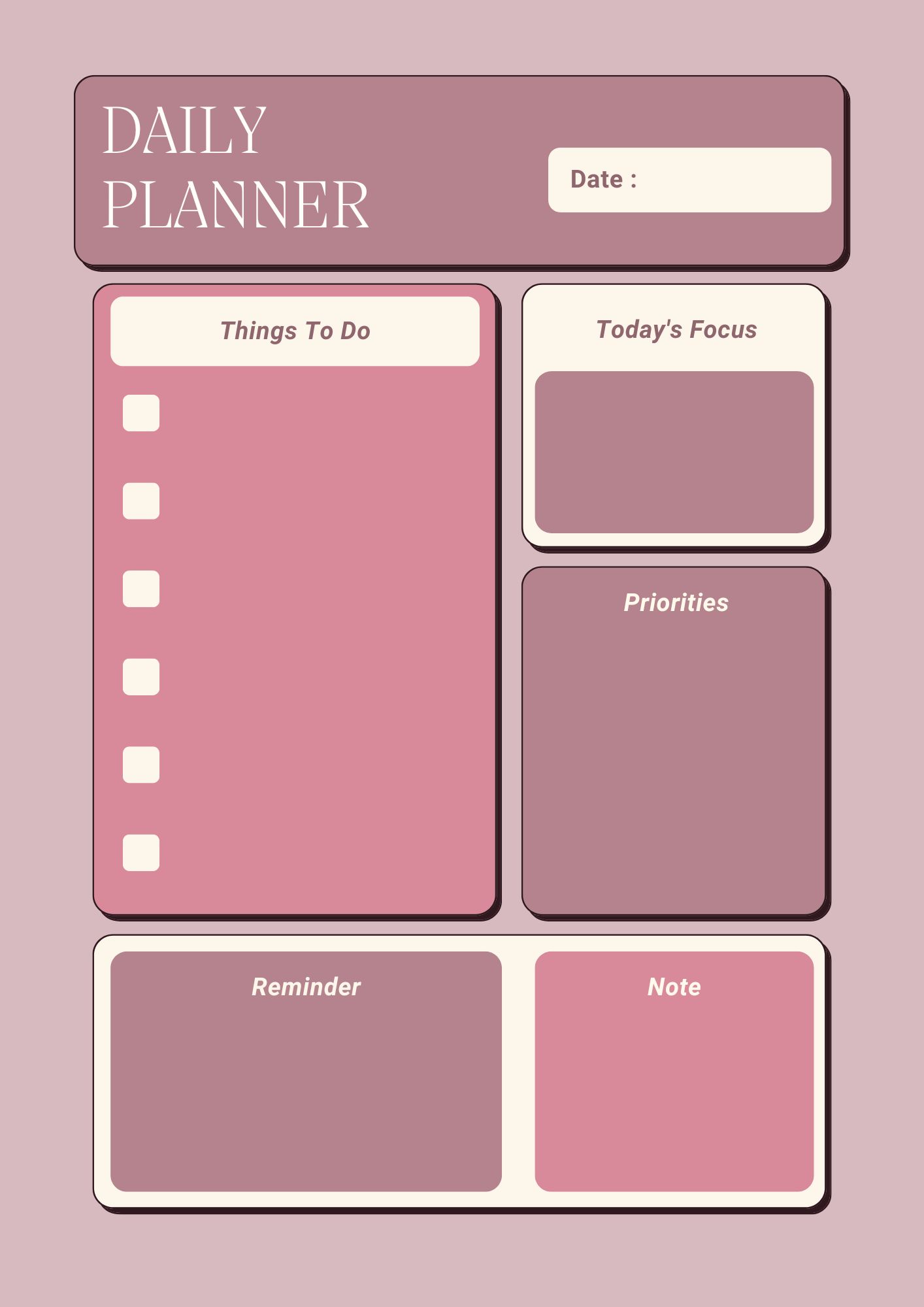 Pink Planner
